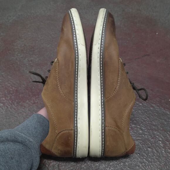 Johnston & Murphy McGuffey Plain Toe Men 10 W brown Sheepskin shoes quiet luxury main image 7